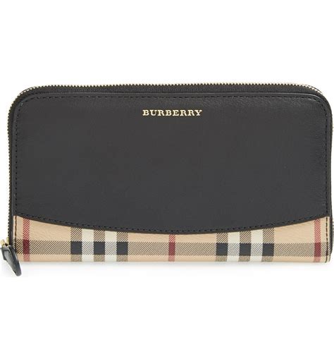 burberry zip up wallet